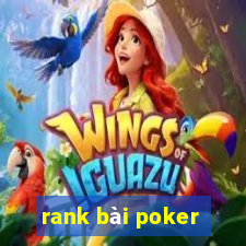 rank bài poker