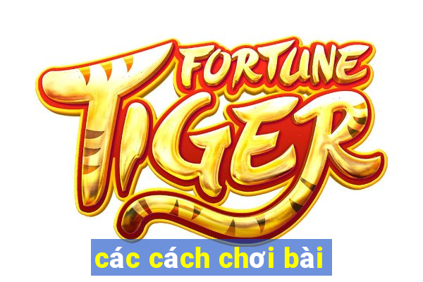 các cách chơi bài