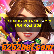 xổ số kiến thiết tây ninh hôm qua