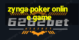 zynga poker online game