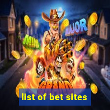 list of bet sites