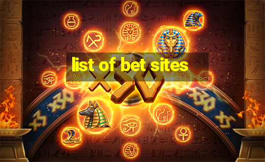 list of bet sites