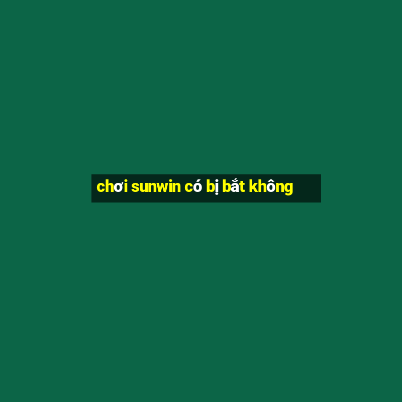 chơi sunwin có bị bắt không