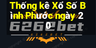 Thống kê Xổ Số Bình Phước ngày 20