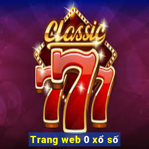 Trang web 0 xổ số