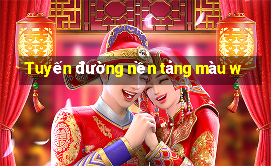 Tuyến đường nền tảng màu w