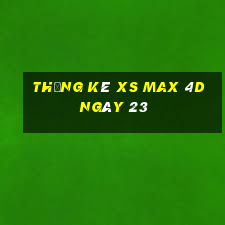 Thống kê XS Max 4D ngày 23