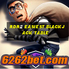 rdr2 easiest blackjack table