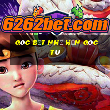 góc bẹt nhỏ hơn góc tù