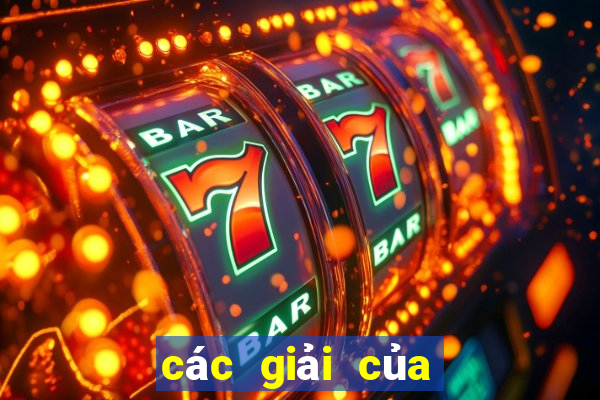 các giải của vé số