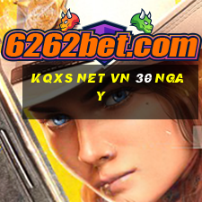 kqxs net vn 30 ngay