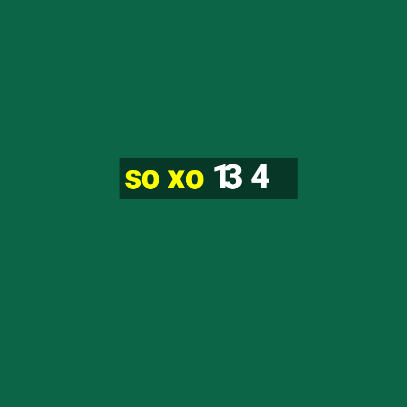 so xo 13 4