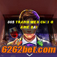 865 trang web chơi game bài