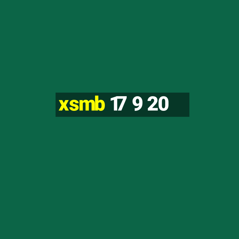 xsmb 17 9 20