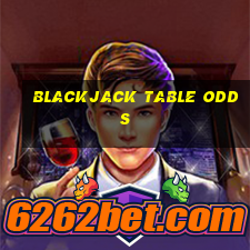 blackjack table odds