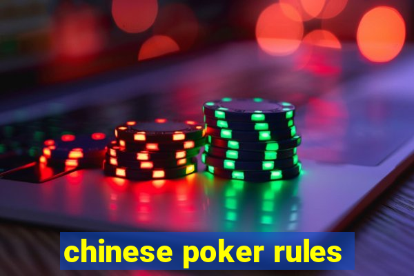 chinese poker rules