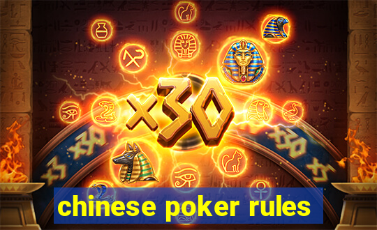 chinese poker rules