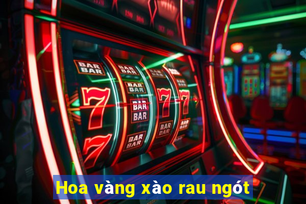 Hoa vàng xào rau ngót