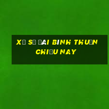 xổ số đài bình thuận chiều nay