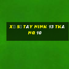 xổ số tây ninh 13 tháng 10