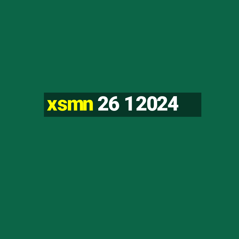 xsmn 26 1 2024