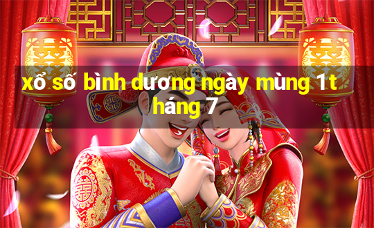 xổ số bình dương ngày mùng 1 tháng 7