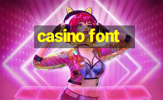 casino font