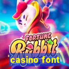 casino font