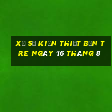 xổ số kiến thiết bến tre ngày 16 tháng 8