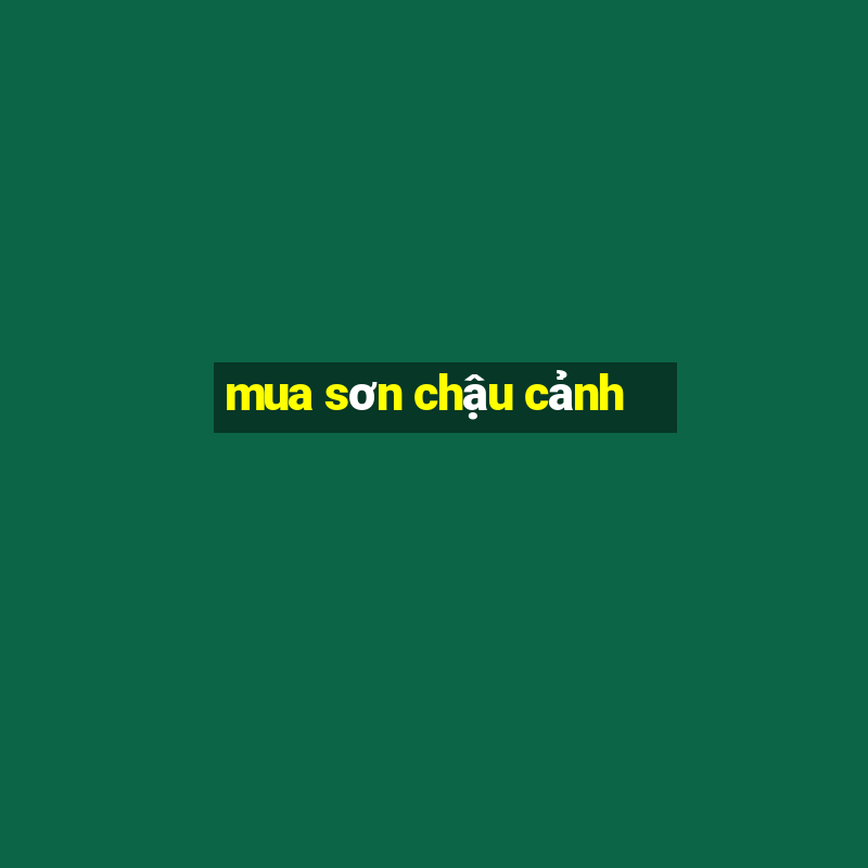 mua sơn chậu cảnh