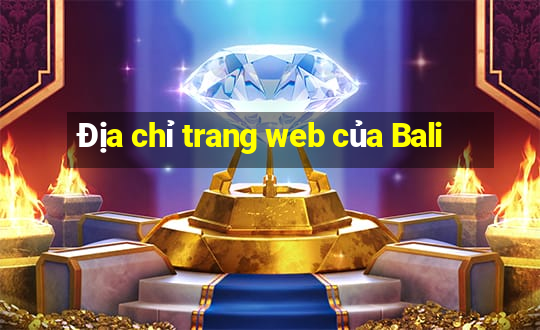 Địa chỉ trang web của Bali