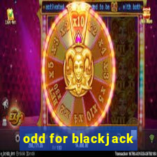 odd for blackjack