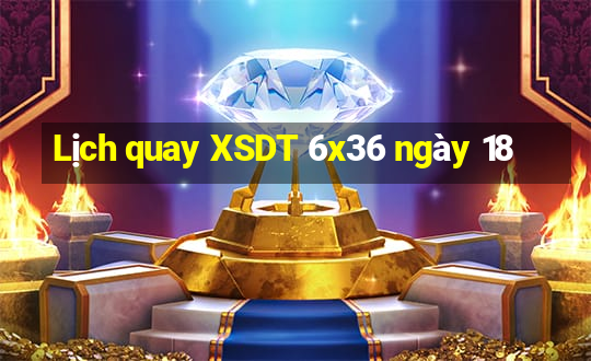 Lịch quay XSDT 6x36 ngày 18