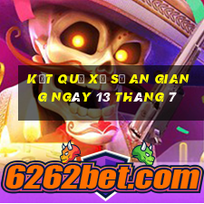 kết quả xổ số an giang ngày 13 tháng 7