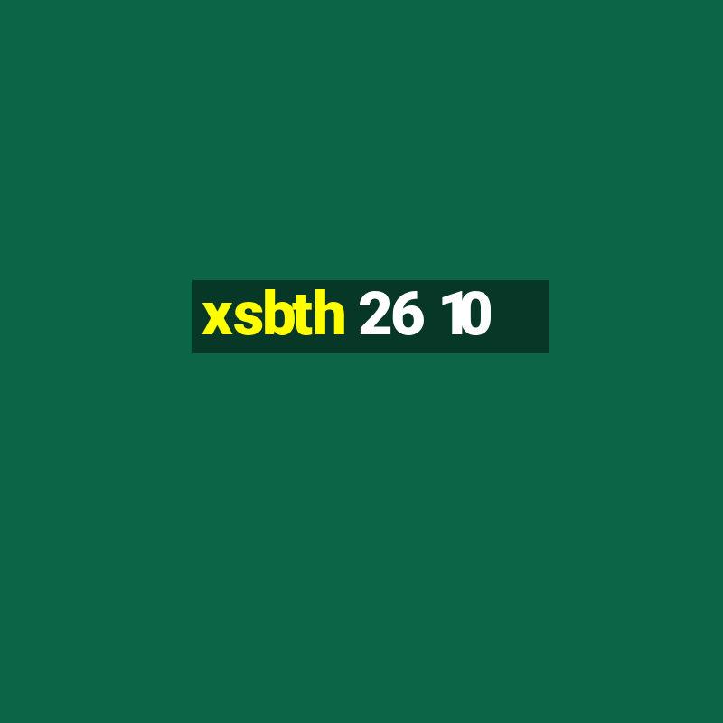 xsbth 26 10