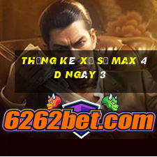 Thống kê Xổ Số max 4d ngày 3