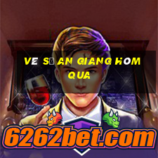 vé số an giang hôm qua