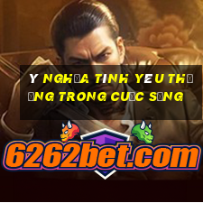 ý nghĩa tình yêu thương trong cuộc sống