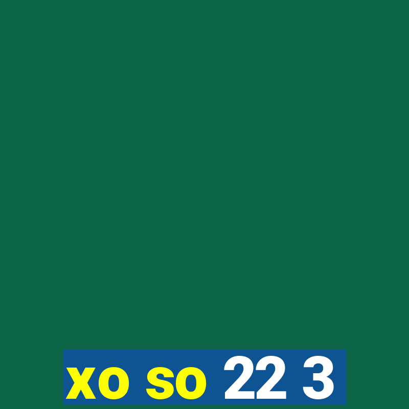 xo so 22 3