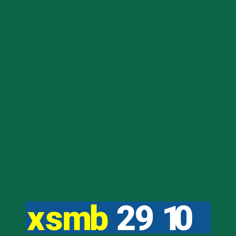 xsmb 29 10