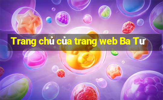 Trang chủ của trang web Ba Tư