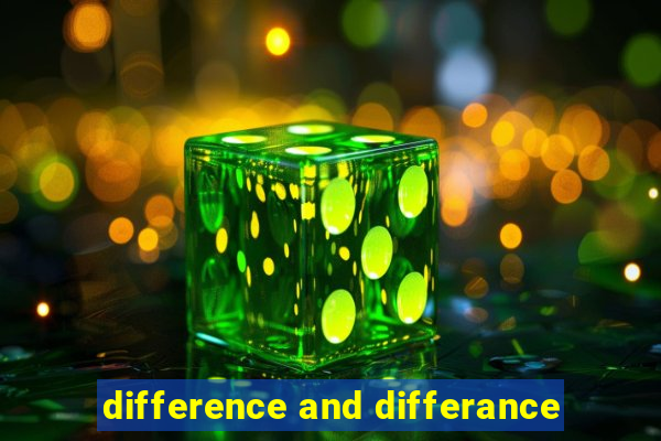 difference and differance