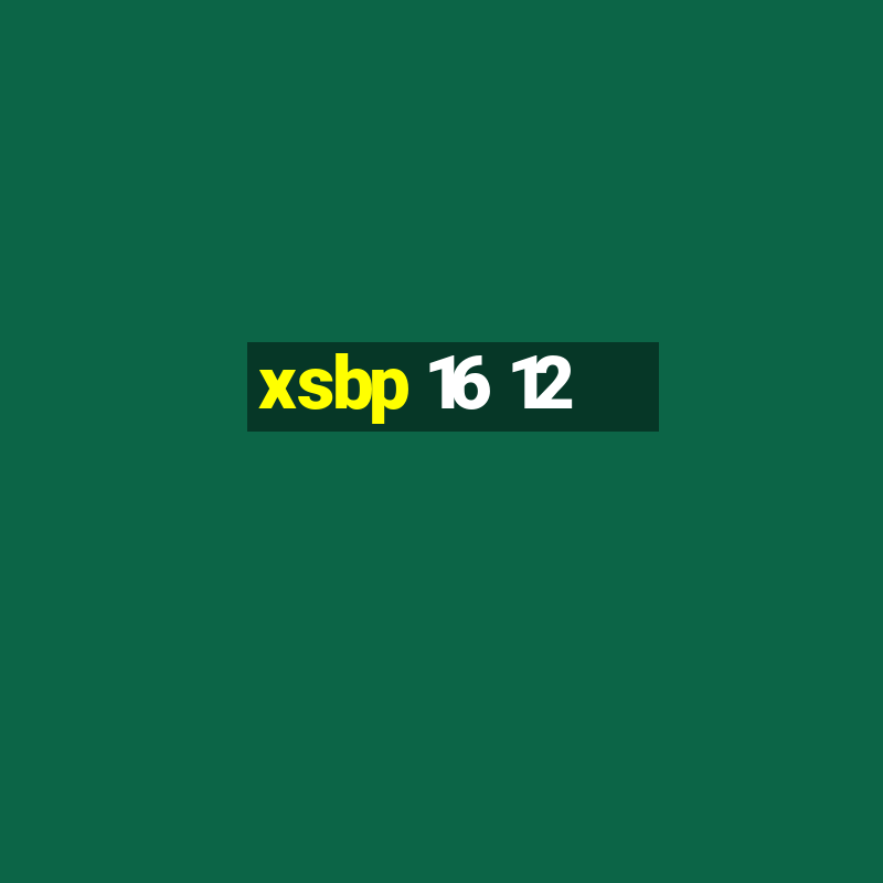 xsbp 16 12