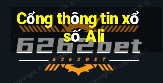 Cổng thông tin xổ số Ali