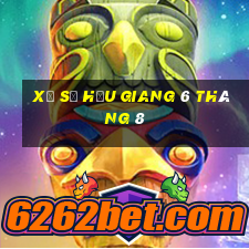 xổ số hậu giang 6 tháng 8