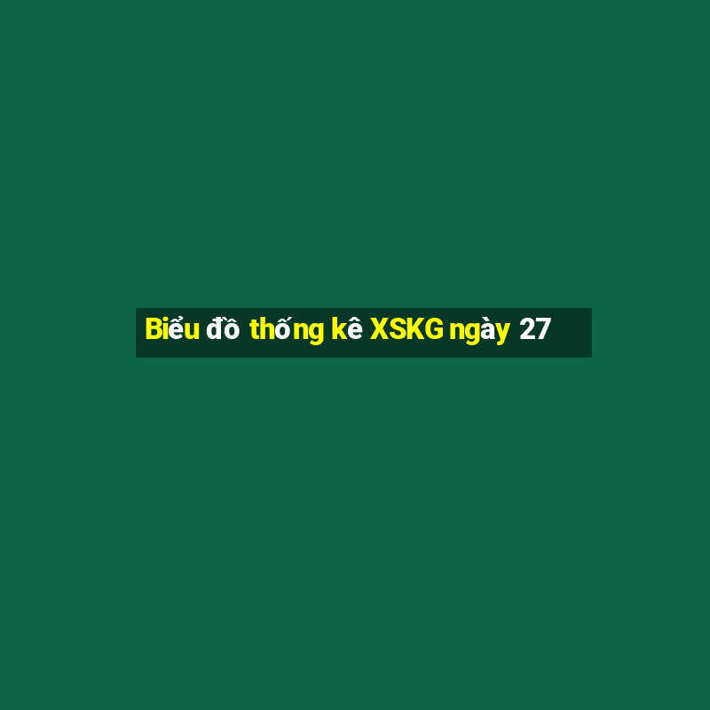 Biểu đồ thống kê XSKG ngày 27