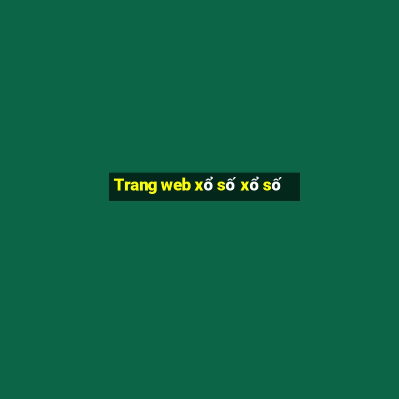 Trang web xổ số xổ số