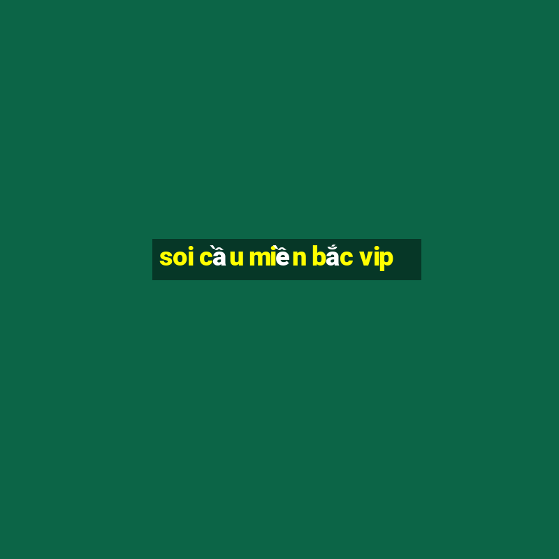 soi cầu miền bắc vip