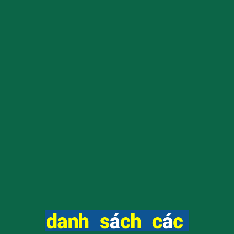 danh sách các sòng bạc tiền điện tử