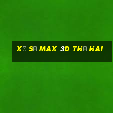 xổ số max 3d thứ hai